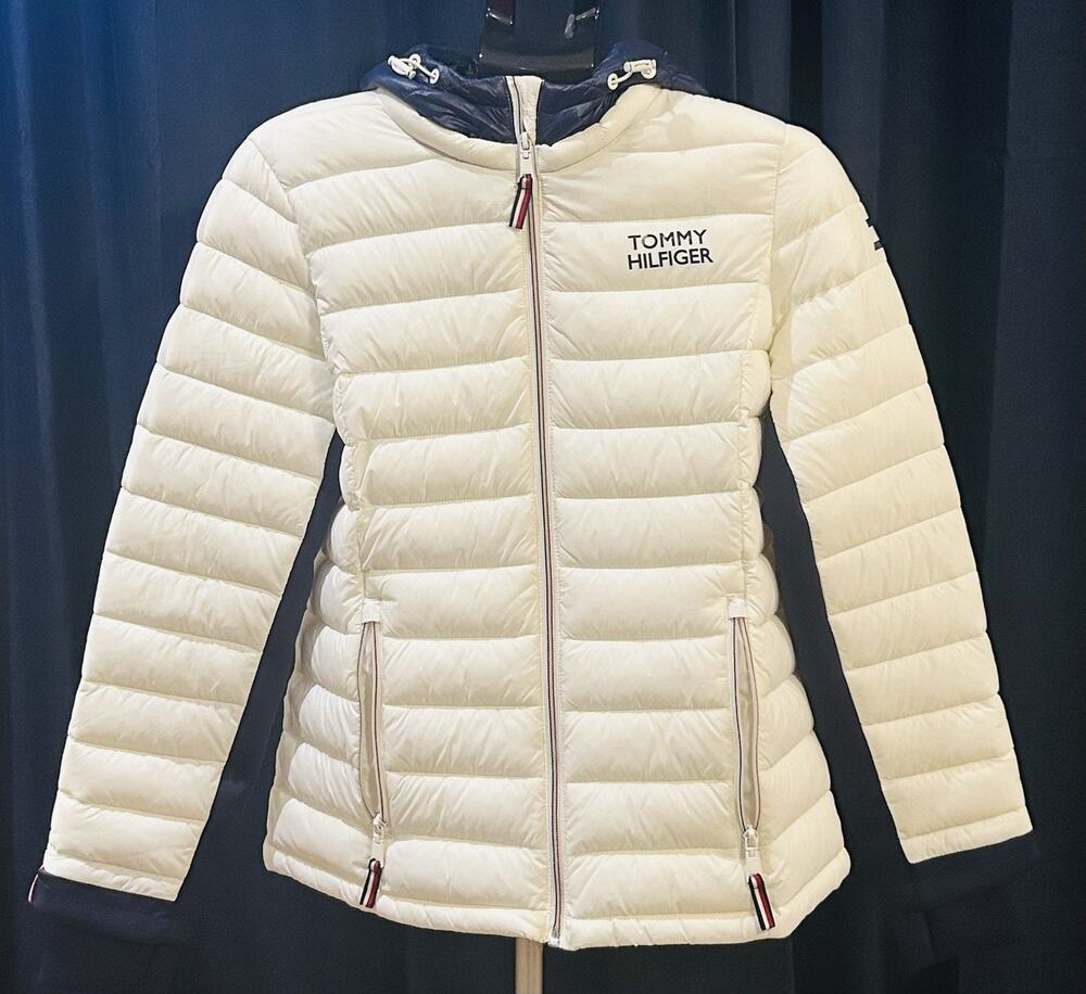 Tommy Hilfiger Packable Lightweight White Jacket Women's size M